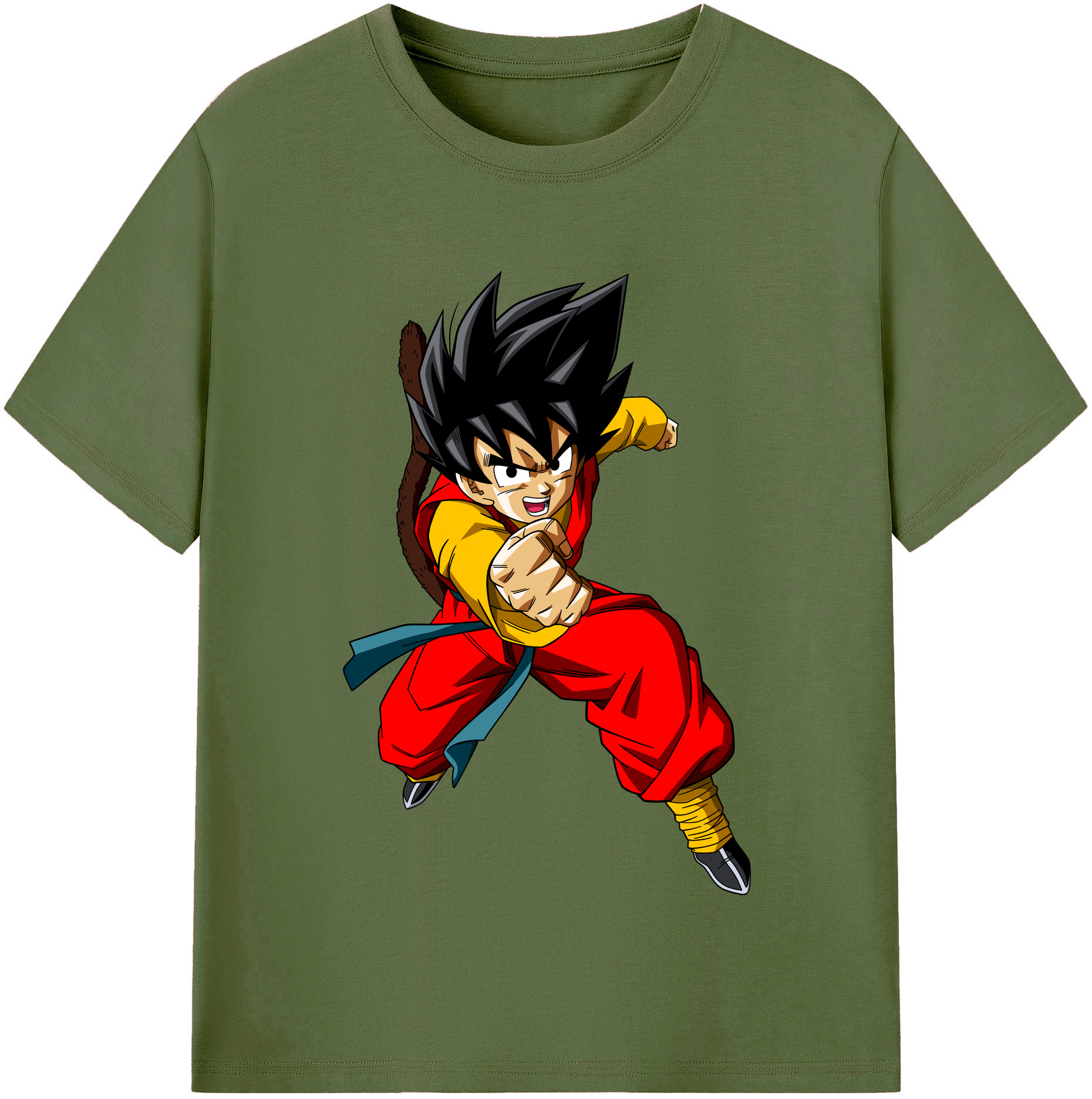 （画像用） ドラゴンボール 孫悟空（そん ごくう）Son Goku カカロット DRAGON BALL Kakarotto 綿100％半袖Tシャツ（フロントプリント）
